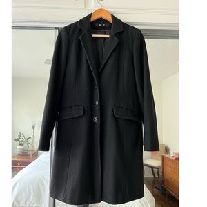 Classic Black Wool Coat